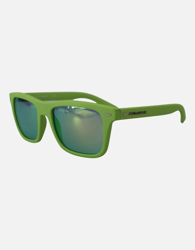 DG Sunglasses Square Frame Green Women
