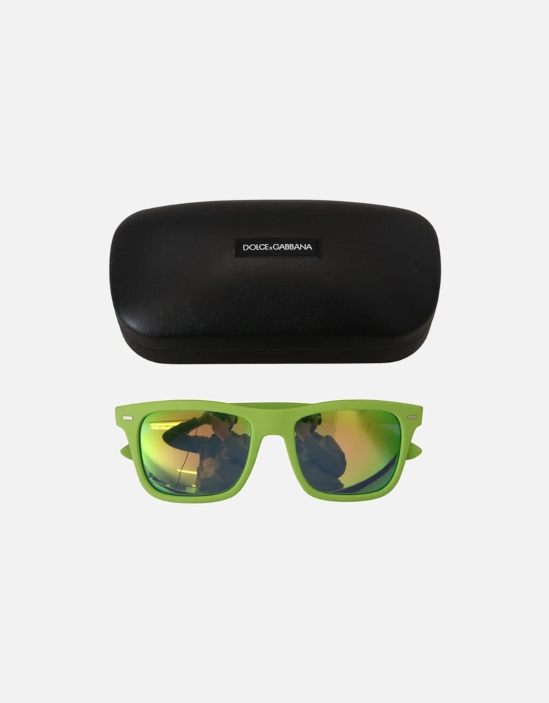 DG Sunglasses Square Frame Green Women