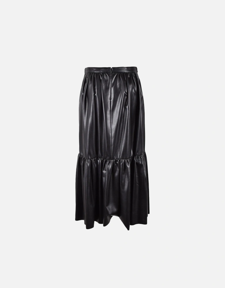 Black Viscose Skirt Women