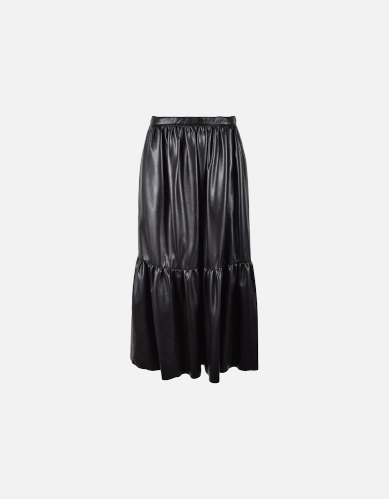 Black Viscose Skirt Women