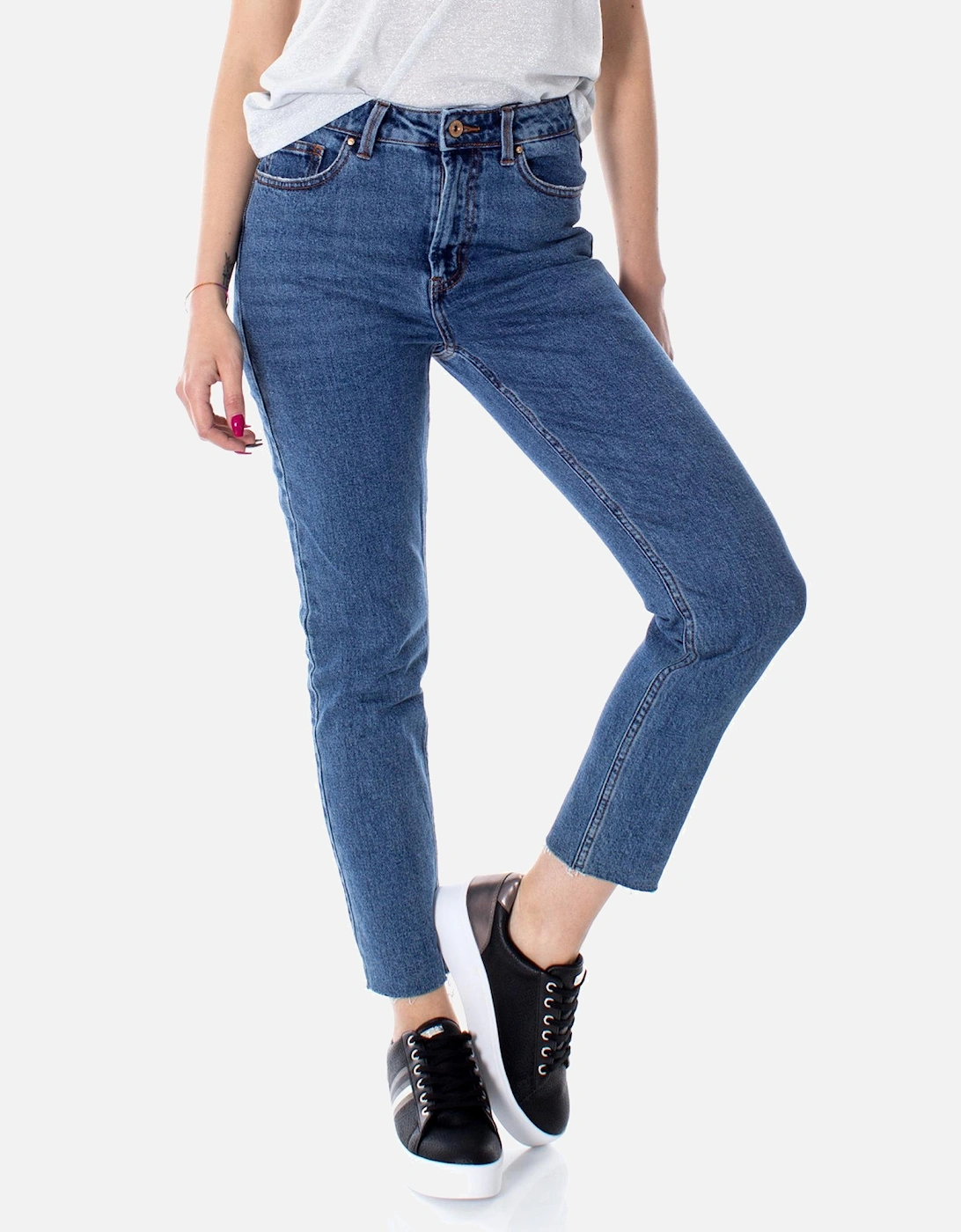 Machine Washable Stretch Denim Jeans Women - Blue, 4 of 3