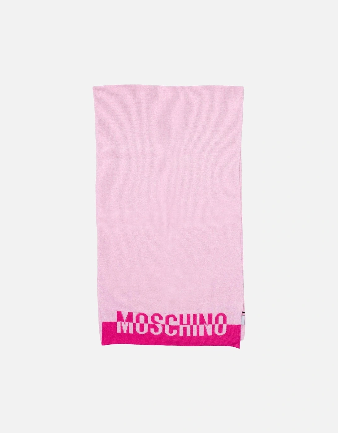 Logo Knitted Scarf Pink Women Scarves, 4 of 3