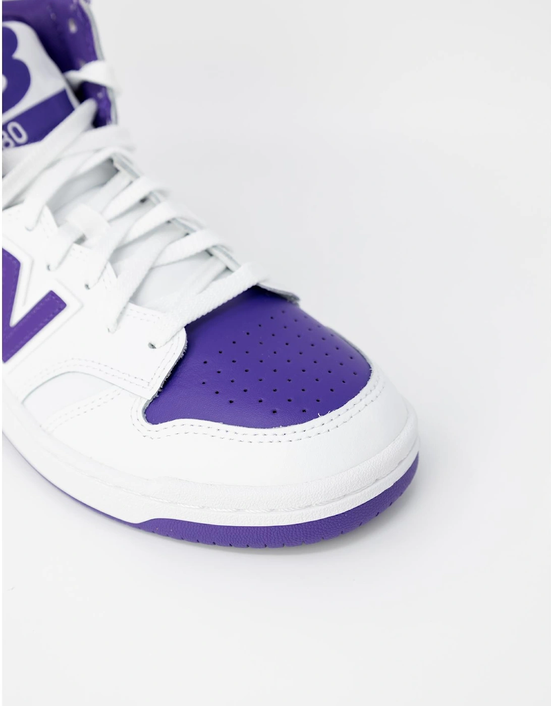 BB550 High Top Sneakers WhitePurple Women