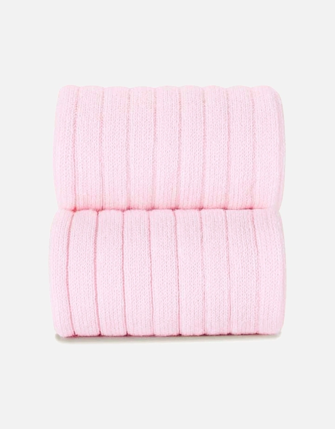 Pink Ribbed Ankle Socks