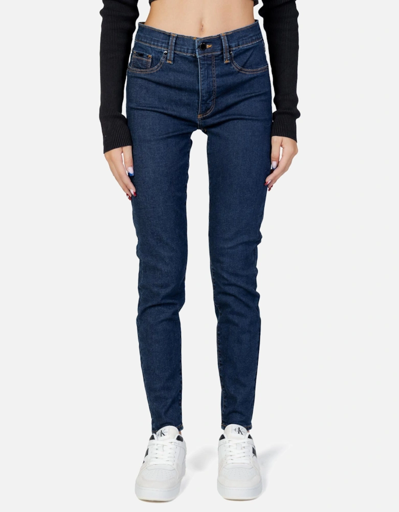 Low Rise Skinny Jeans Denim Women - Blue
