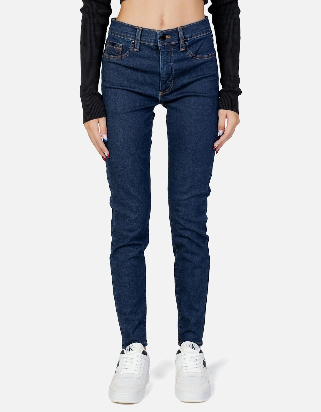 Low Rise Skinny Jeans Denim Women - Blue, 4 of 3