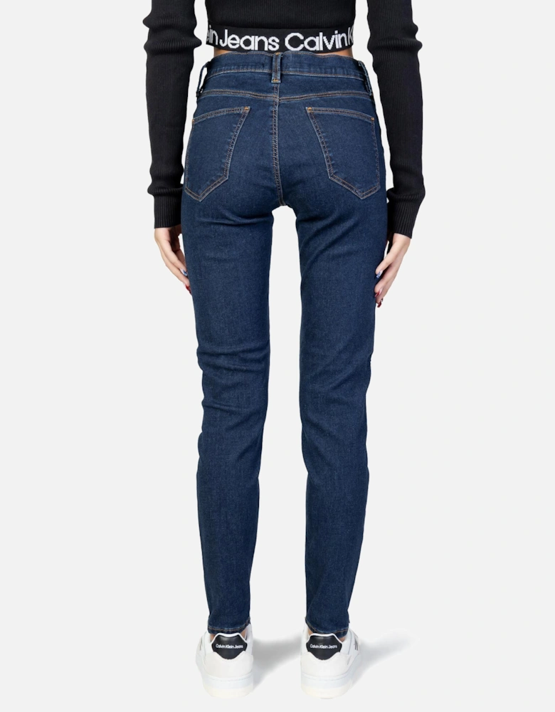 Low Rise Skinny Jeans Denim Women - Blue