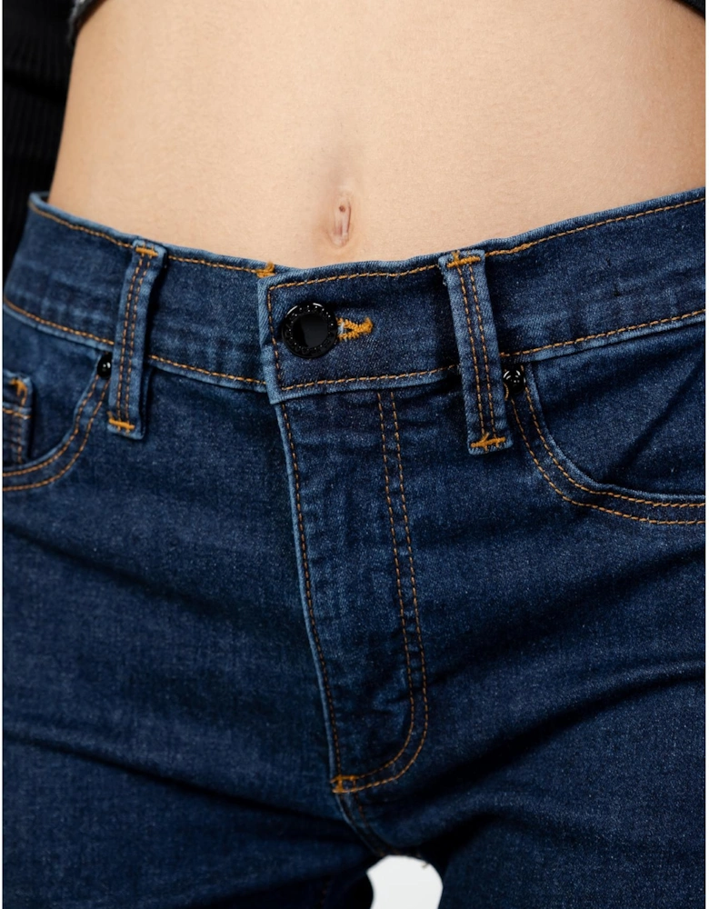 Low Rise Skinny Jeans Denim Women - Blue