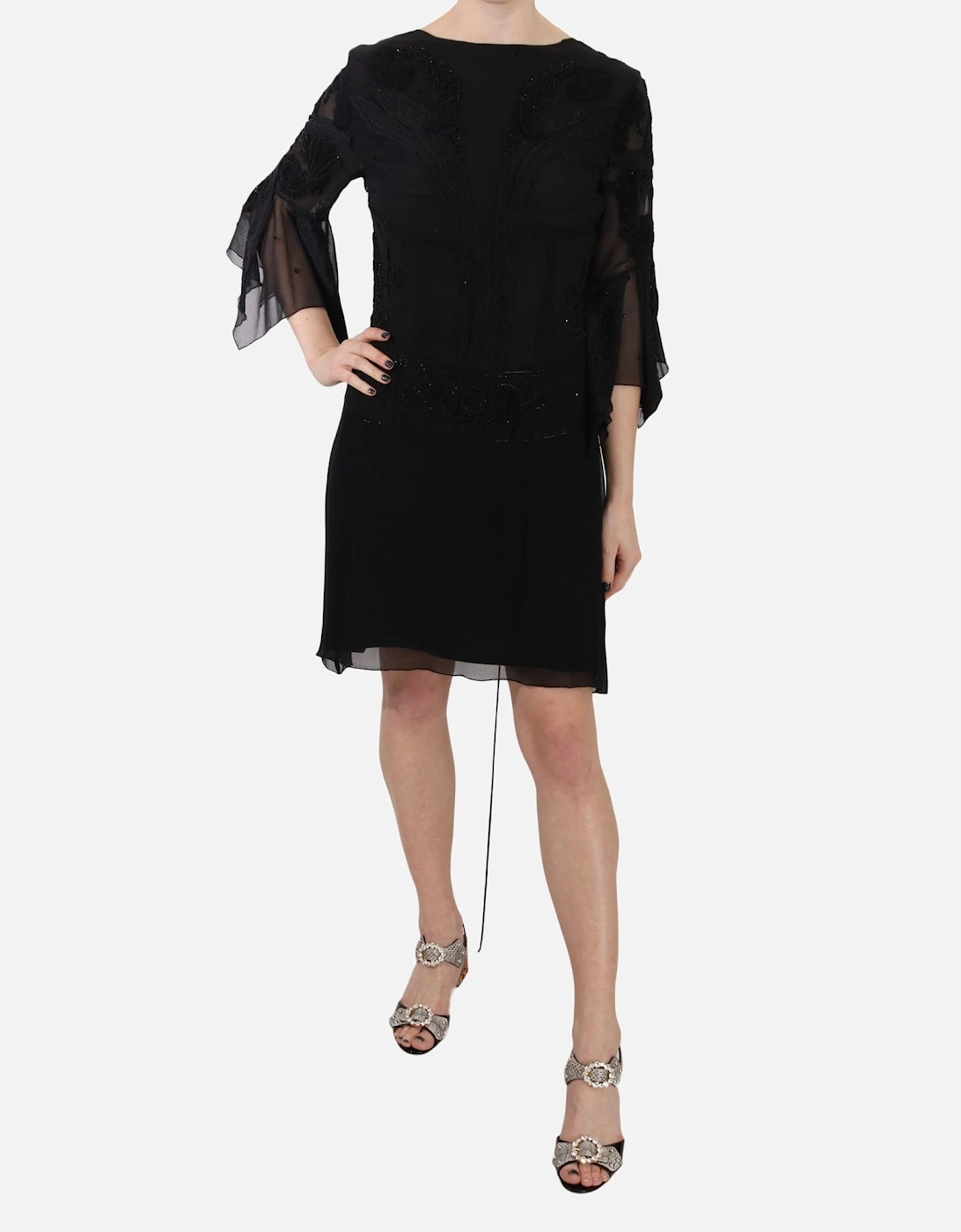 Embellished Mini Dress DR1672 Women - Black Dresses, 6 of 5