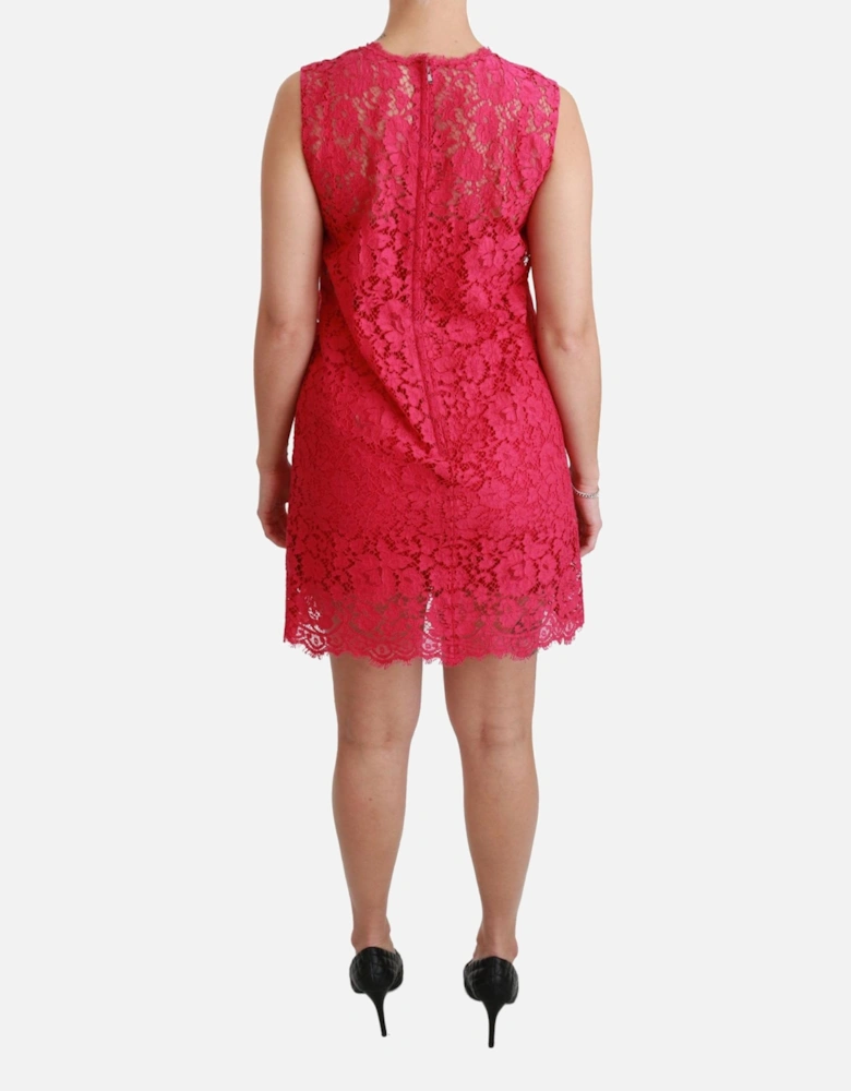 Lace Mini Dress Aline Sleeveless Women - Pink Dresses