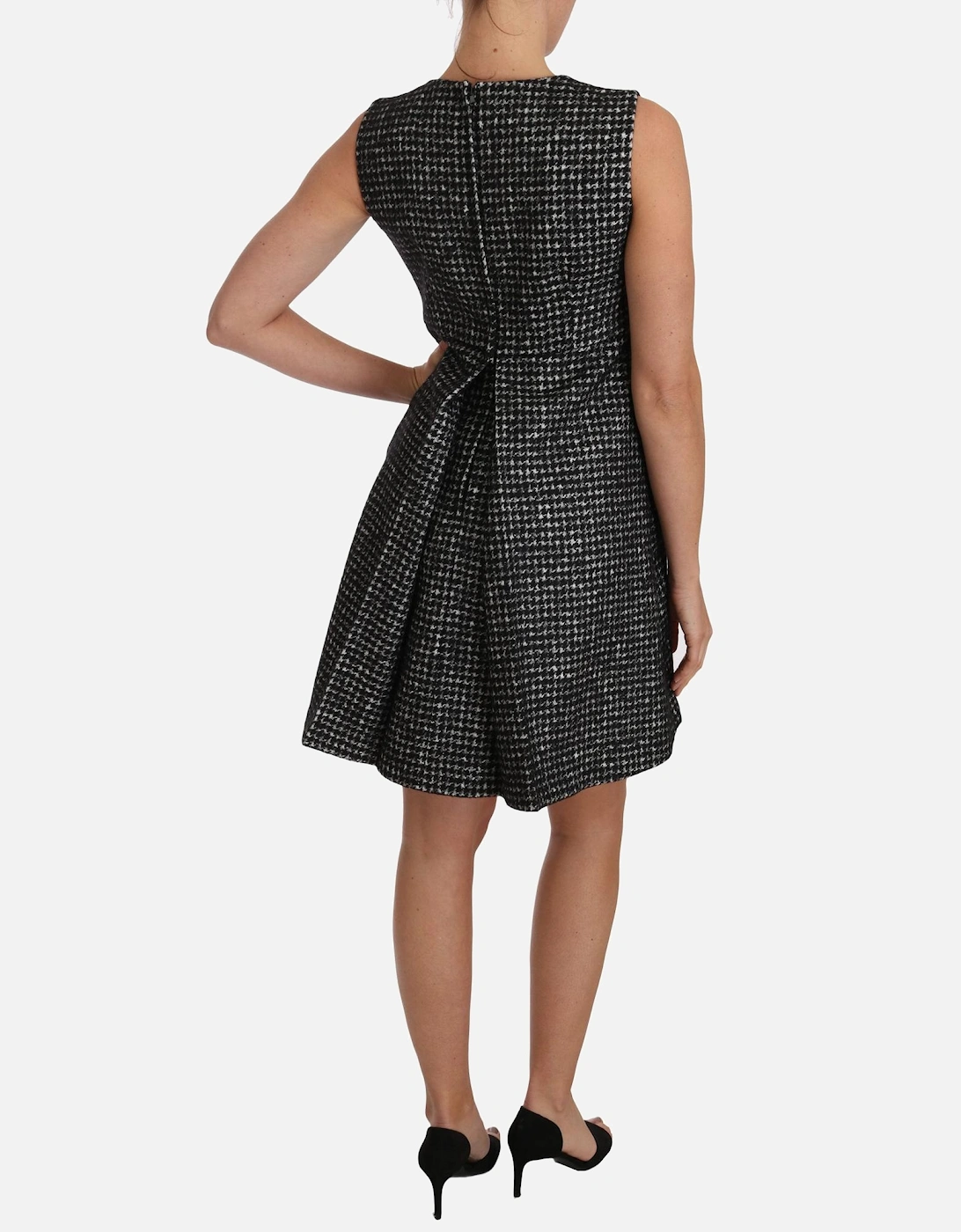 Dolce Gabbana Mini Dress Sleeveless ALine Women - Gray Dresses