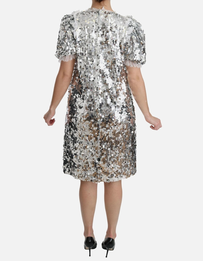 Crystal-Embellished Polyester Dress Women - Silver Dresses