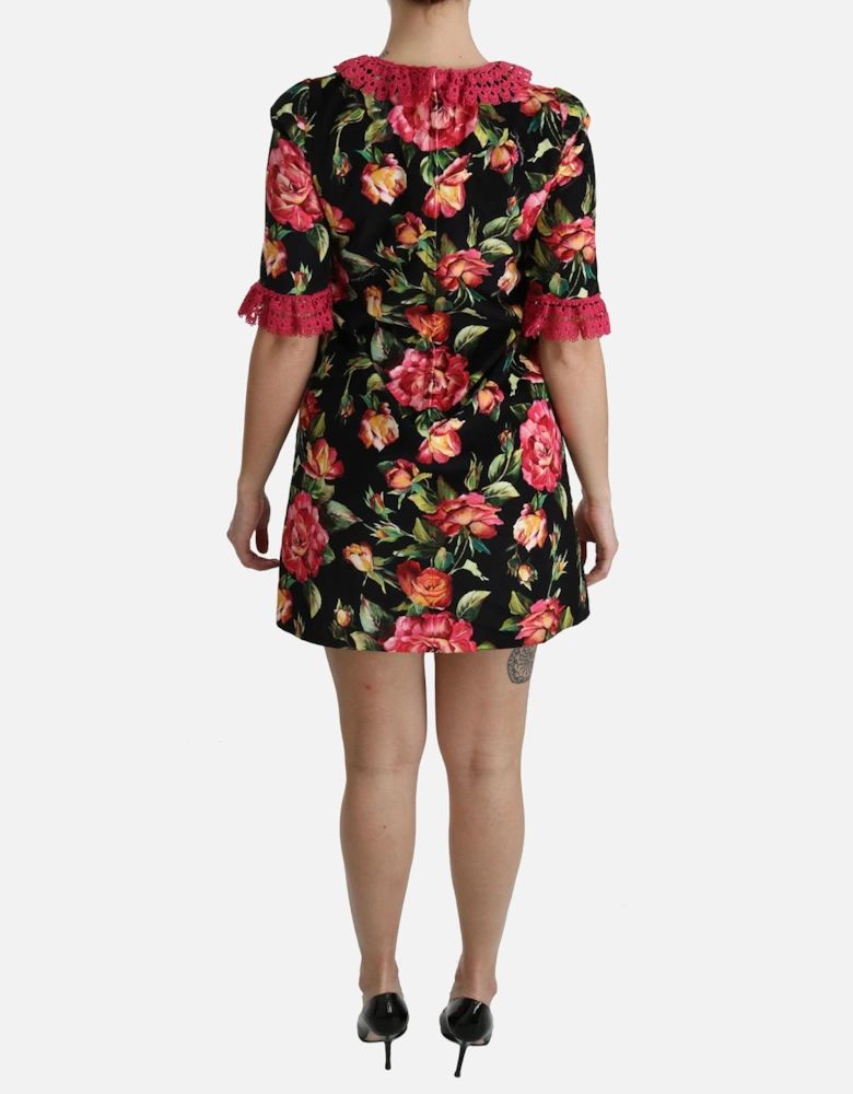 FloralPrint Mini Dress DR2085 Women - Black Dresses