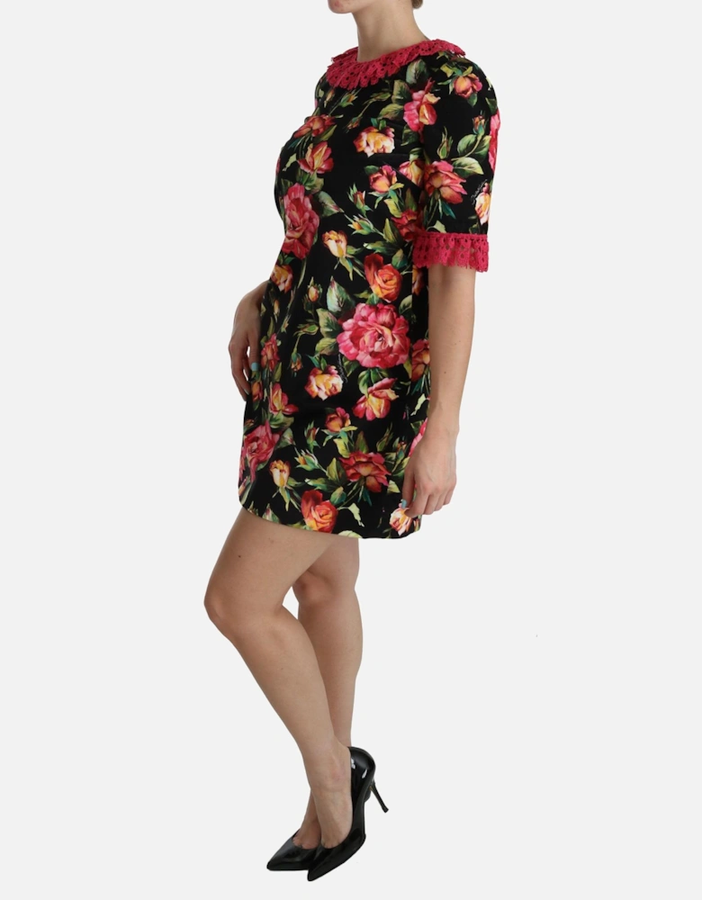 FloralPrint Mini Dress DR2085 Women - Black Dresses