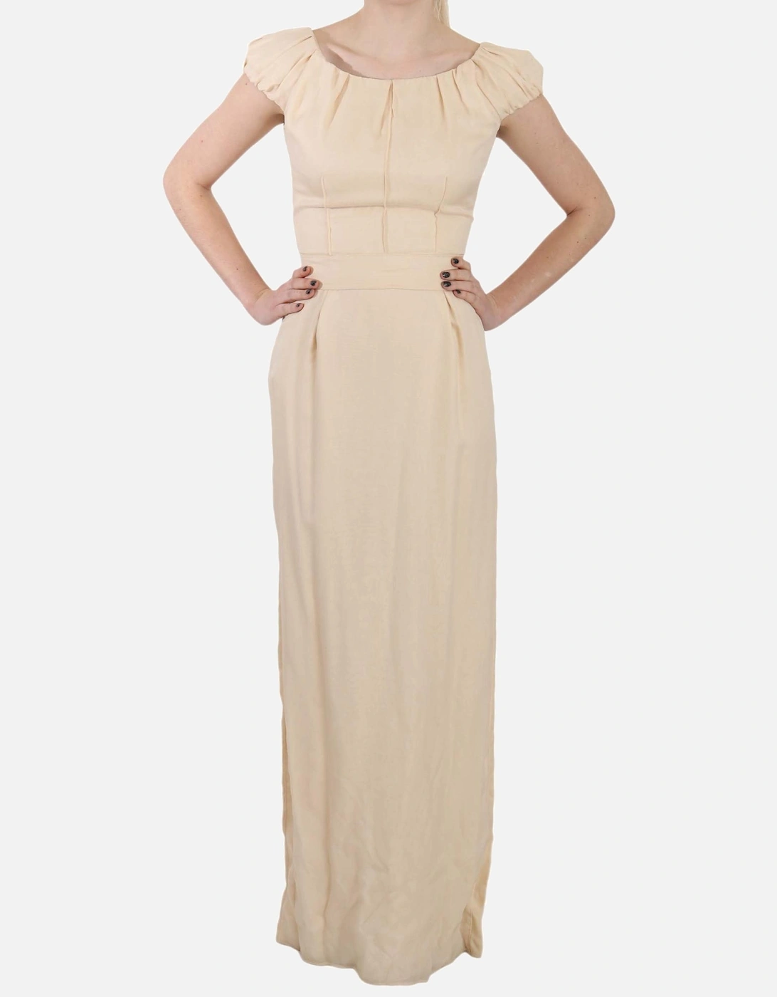 Dolce Gabbana Beige Maxi Dress Women Dresses, 6 of 5