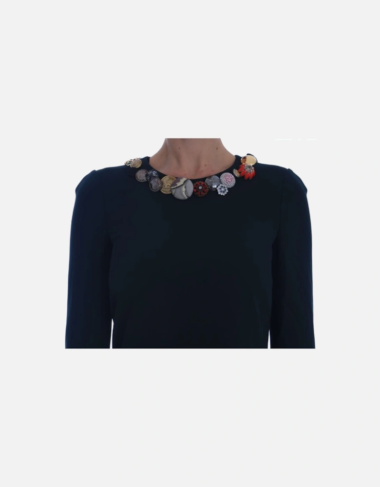 Dolce Gabbana Mini Dress ButtonEmbellished Style Women - Green Dresses
