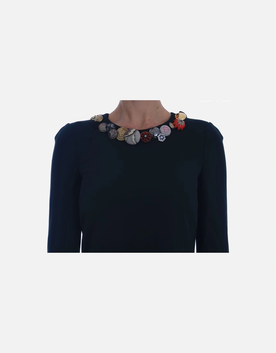 Dolce Gabbana Mini Dress ButtonEmbellished Style Women - Green Dresses
