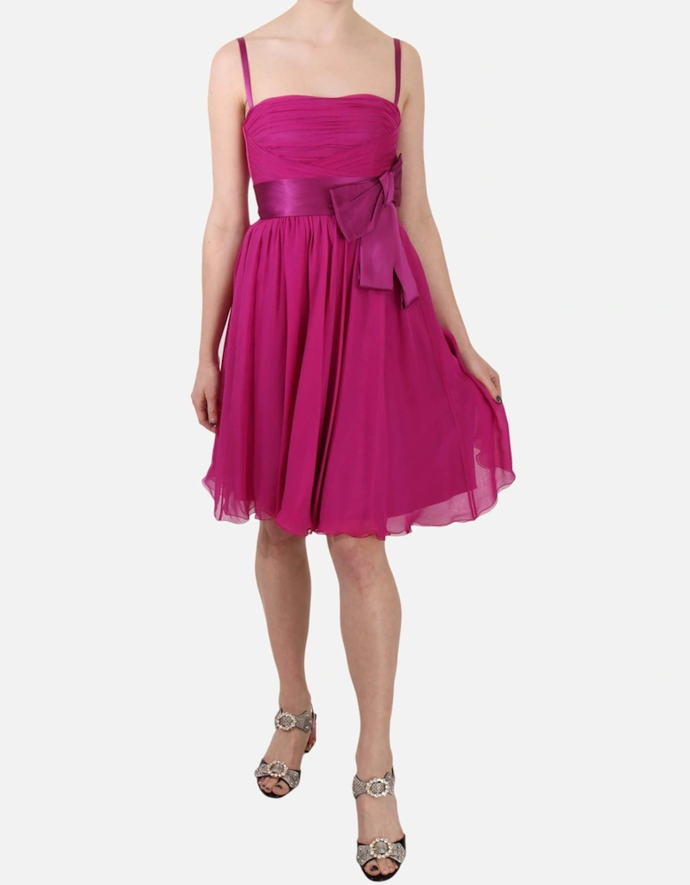 Dolce Gabbana Dress Sweetheart Neck Sleeveless Women - Pink Dresses