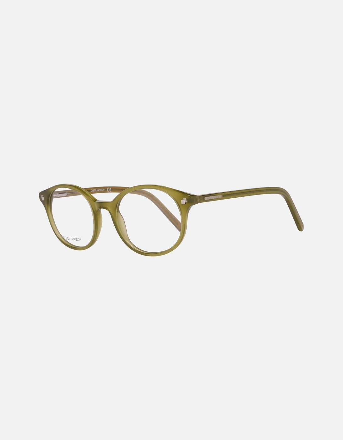 Round Olive Green Eyeglasses DQ5125 Unisex Frames, 4 of 3