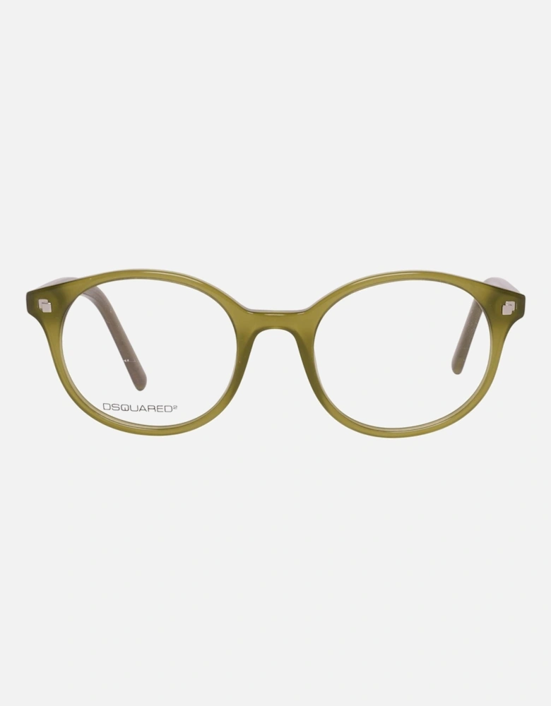 Round Olive Green Eyeglasses DQ5125 Unisex Frames
