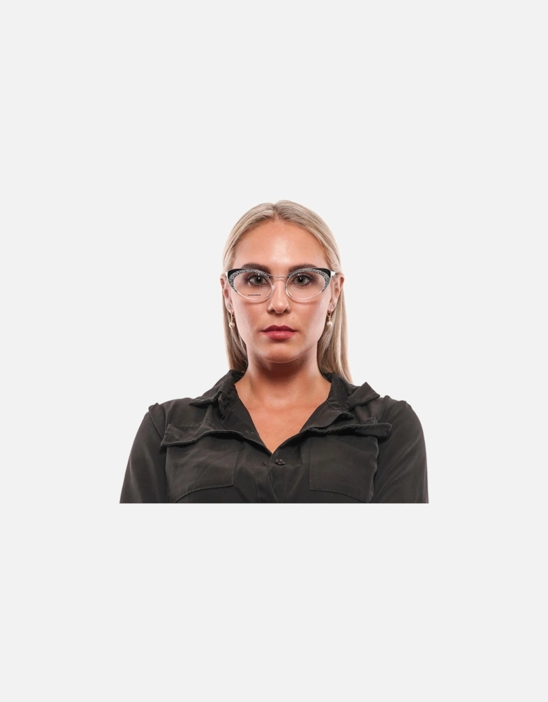 Cateye Glasses Rhinestone Detail Women - Black Frames