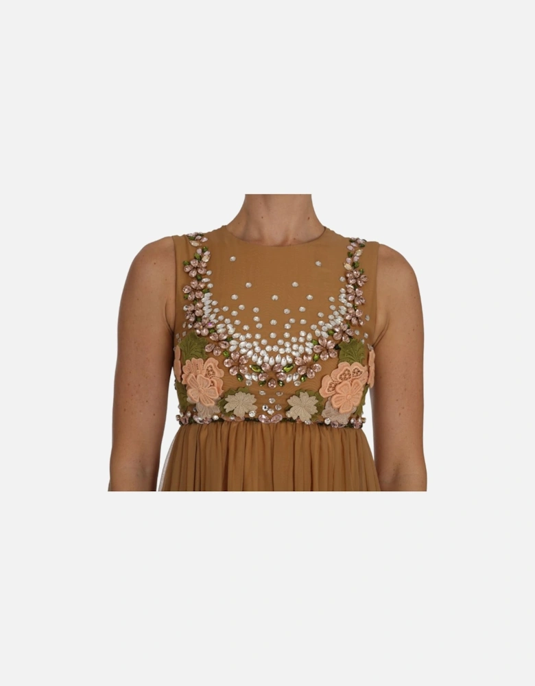 Embellished ALine Cocktail Dress Women - Gold Dresses