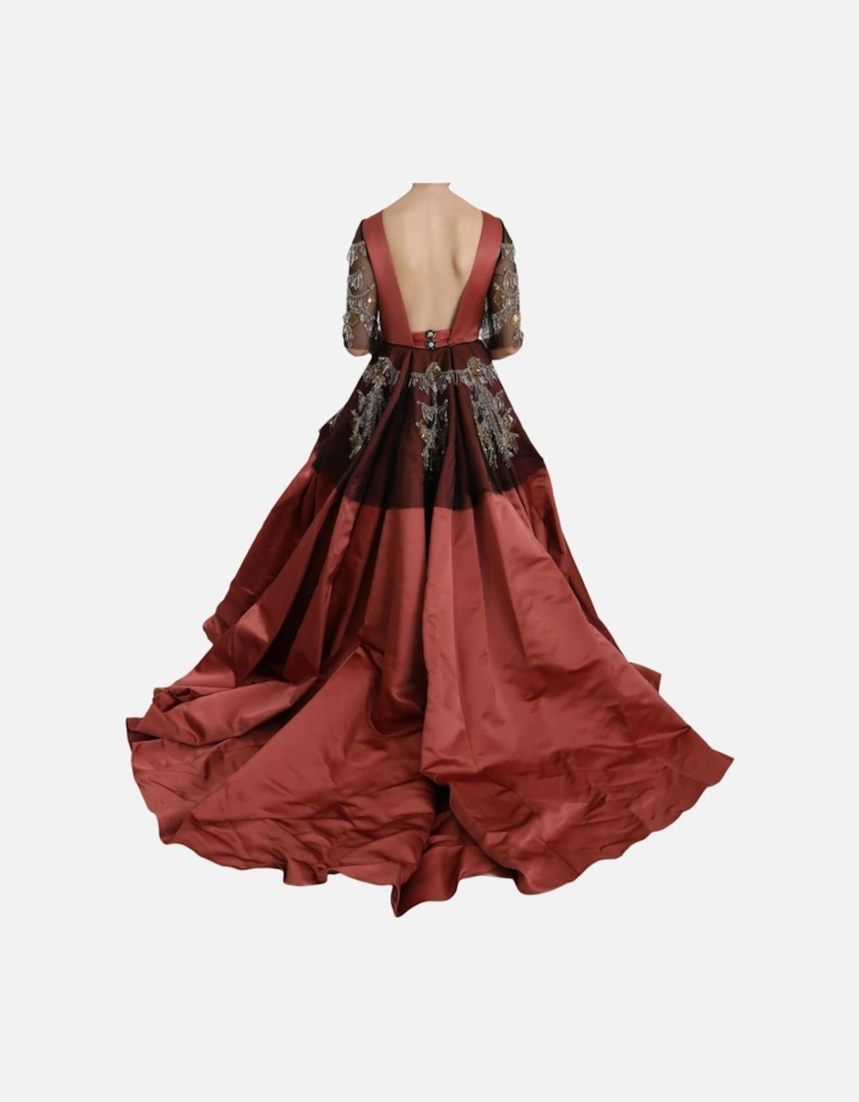 Embellished ALine Gown Women - Pink Dresses