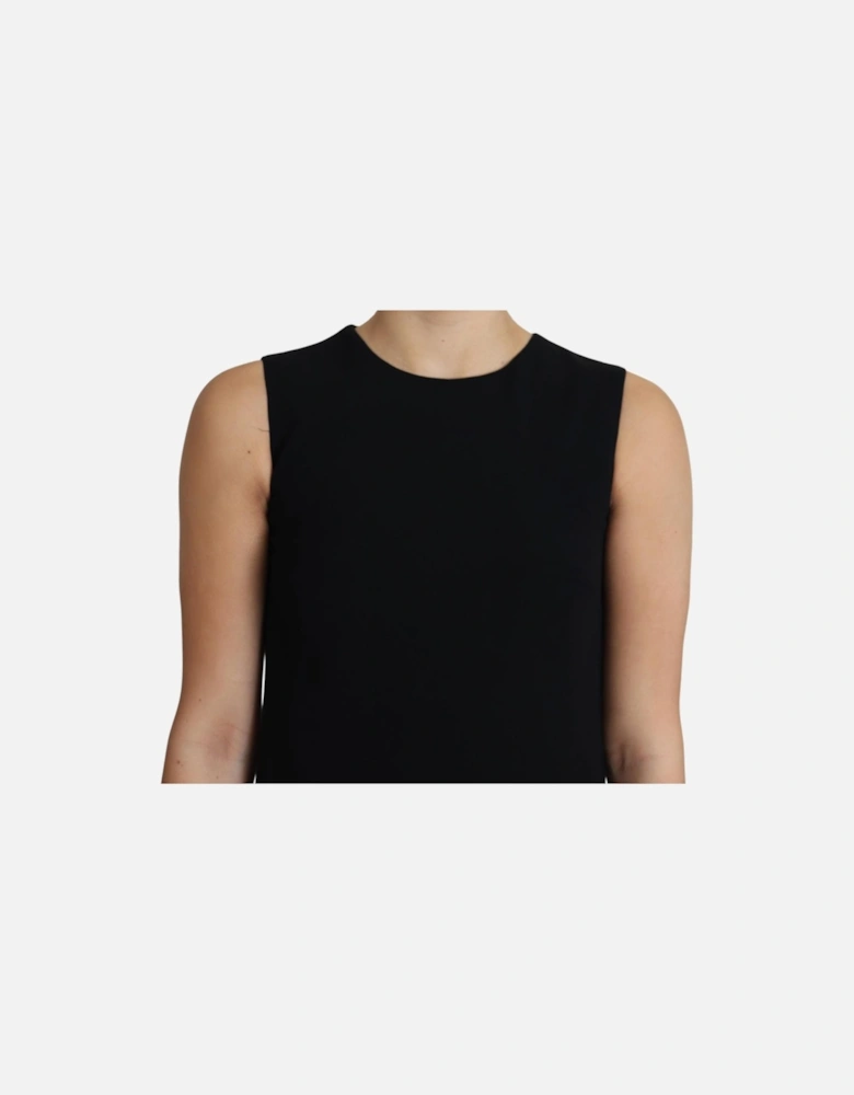 Sleeveless A-Line Shift Mini Dress Women - Black Dresses
