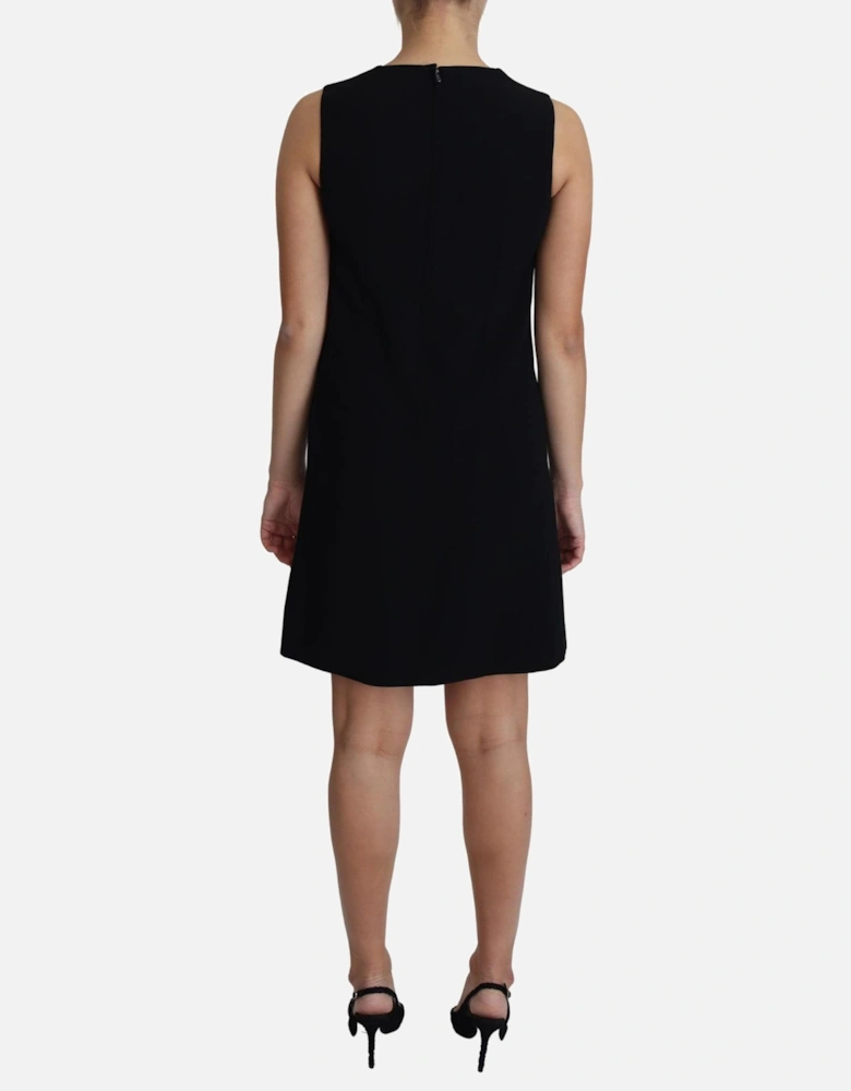Sleeveless A-Line Shift Mini Dress Women - Black Dresses