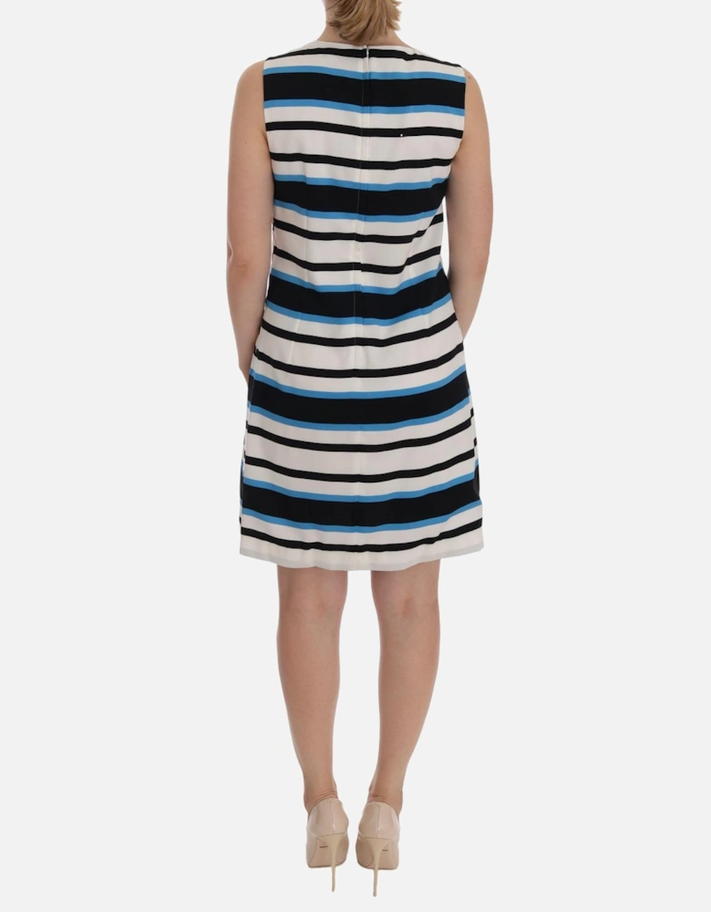Sleeveless Striped Silk Shift Dress Women - Multicolor Dresses