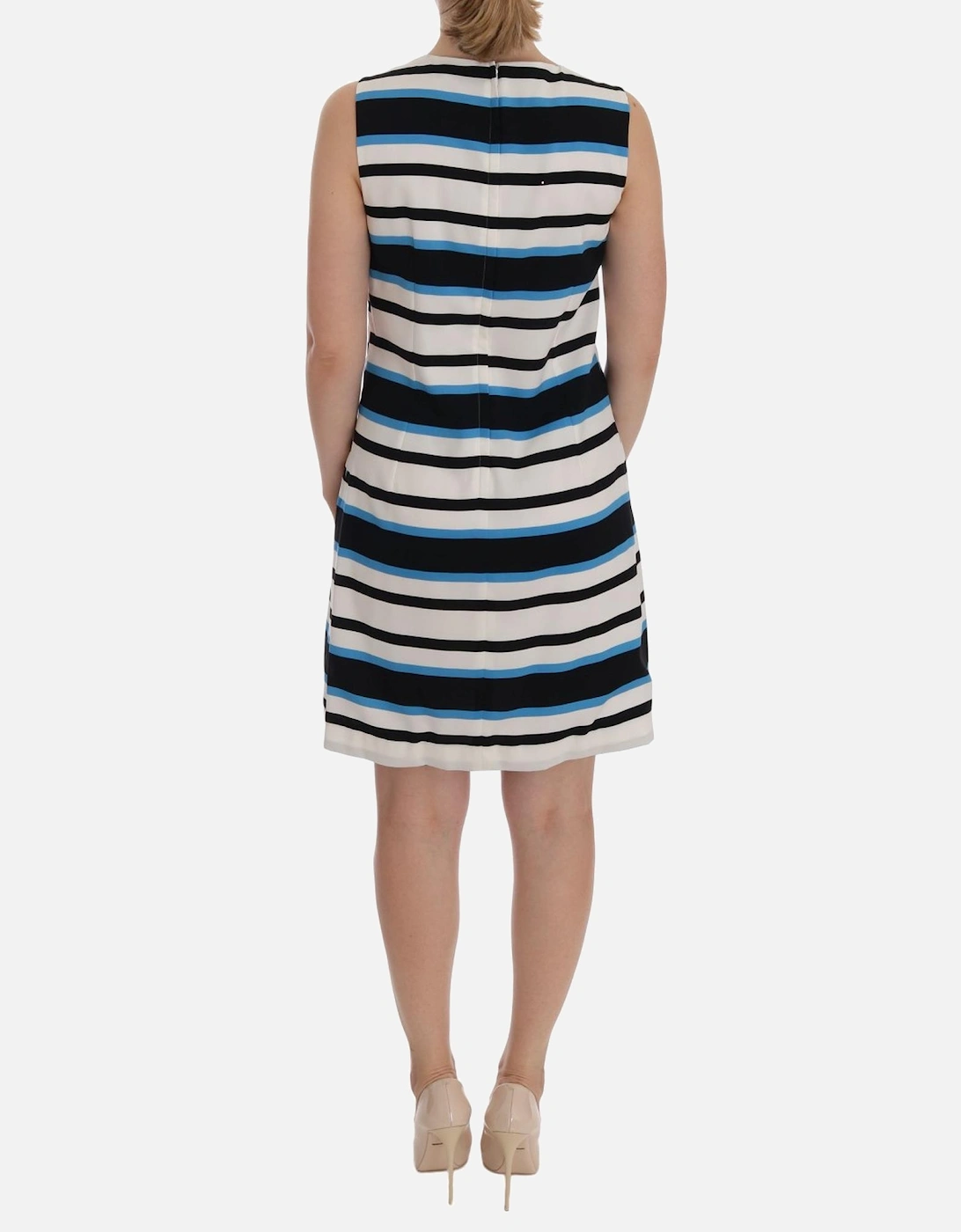 Sleeveless Striped Silk Shift Dress Women - Multicolor Dresses