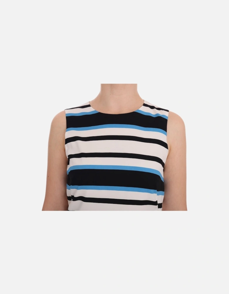 Sleeveless Striped Silk Shift Dress Women - Multicolor Dresses