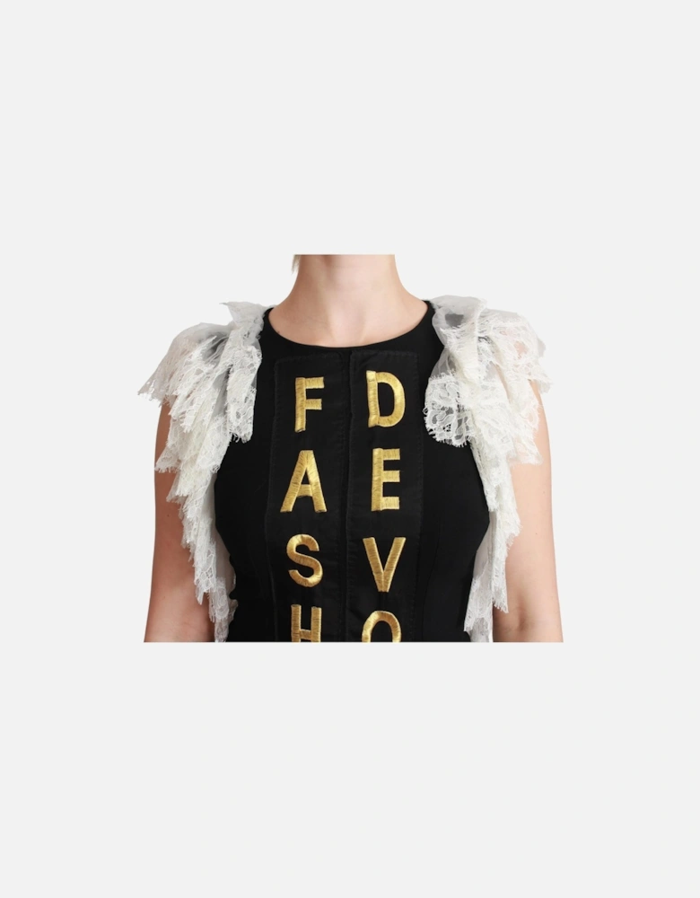 Dolce Gabbana Mini Dress Fashion Devotion Women - Black Dresses