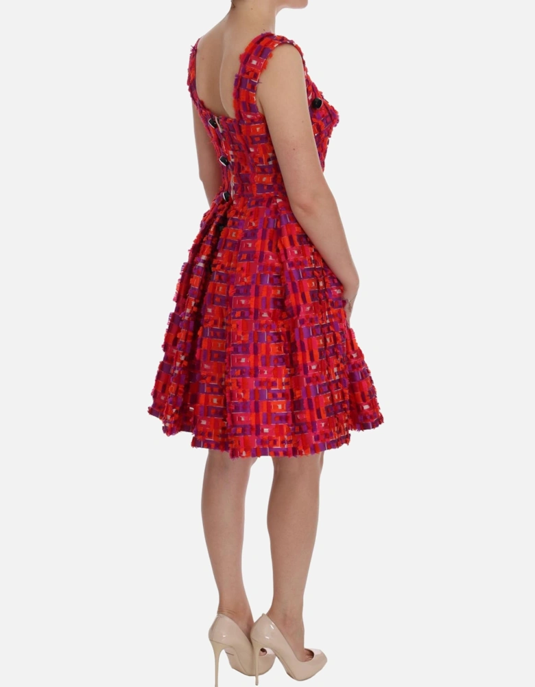 Dolce Gabbana Dress Geometric Print Mini Dress Women - Pink Dresses