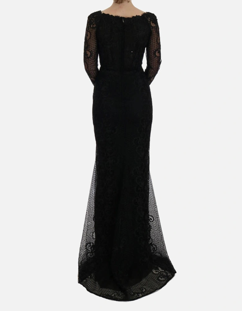 Dolce Gabbana Lace Evening Gown Women - Black Dresses