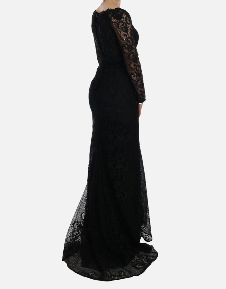 Dolce Gabbana Lace Evening Gown Women - Black Dresses