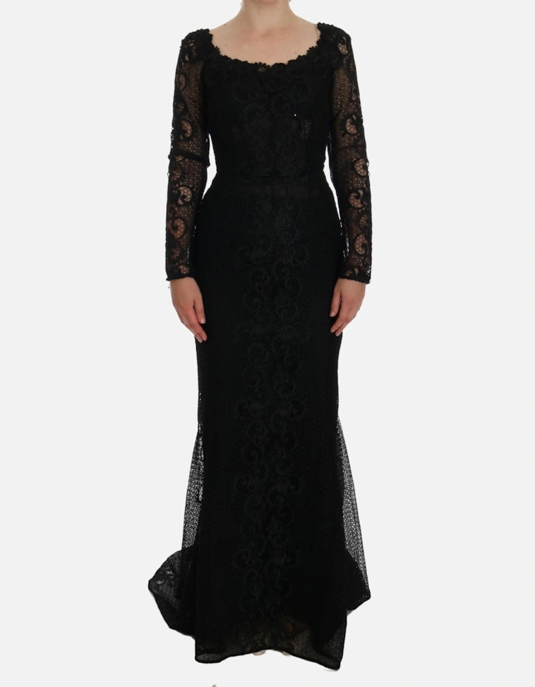 Dolce Gabbana Lace Evening Gown Women - Black Dresses