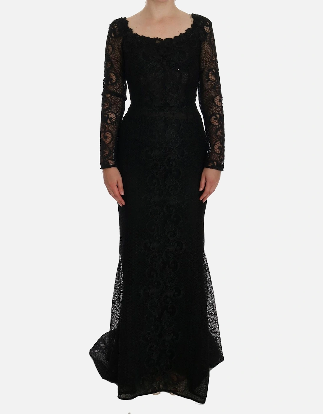 Dolce Gabbana Lace Evening Gown Women - Black Dresses, 7 of 6