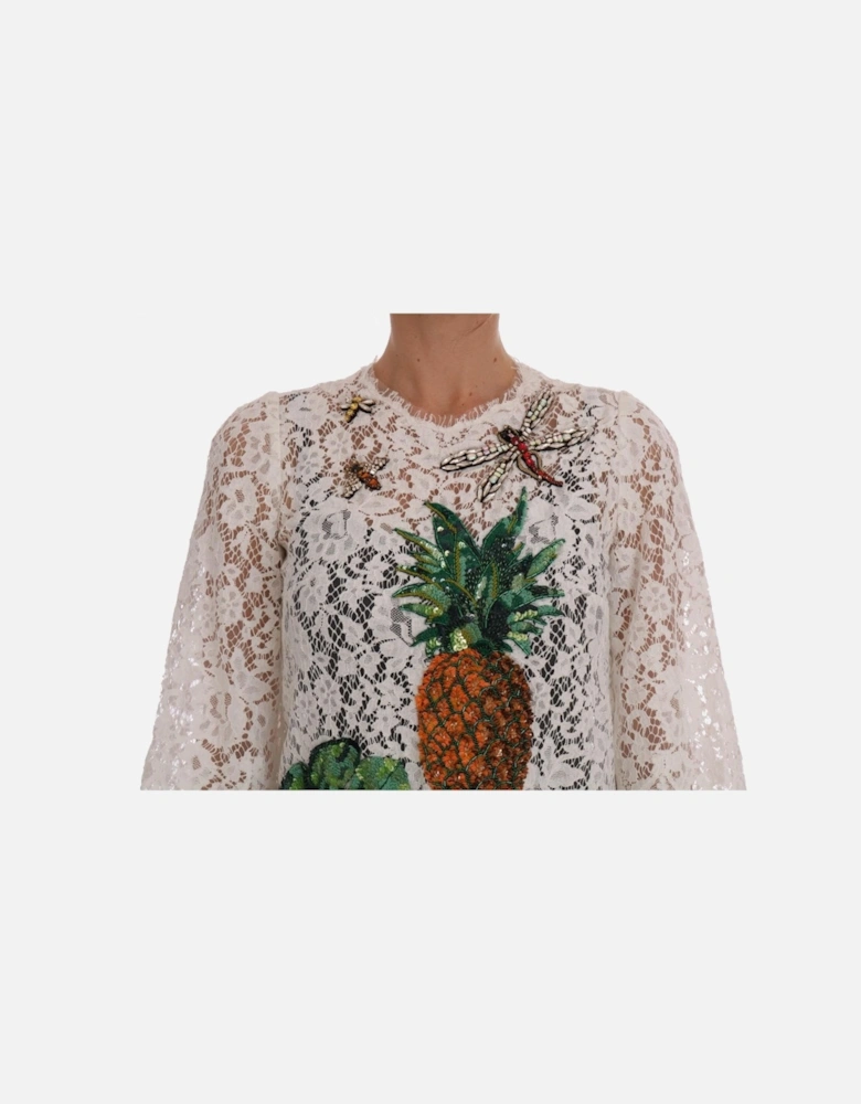 Pineapple Lace Top DR1358 Women - White T-Shirts
