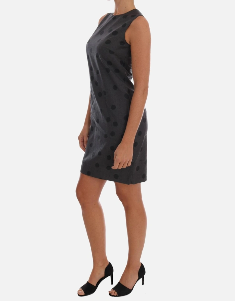 Polka Dot Shift Dress Women - Gray Dresses