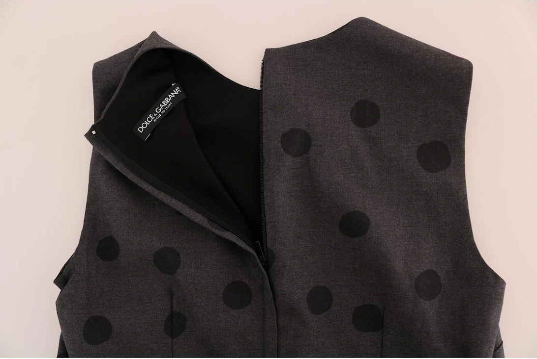 Polka Dot Shift Dress Women - Gray Dresses