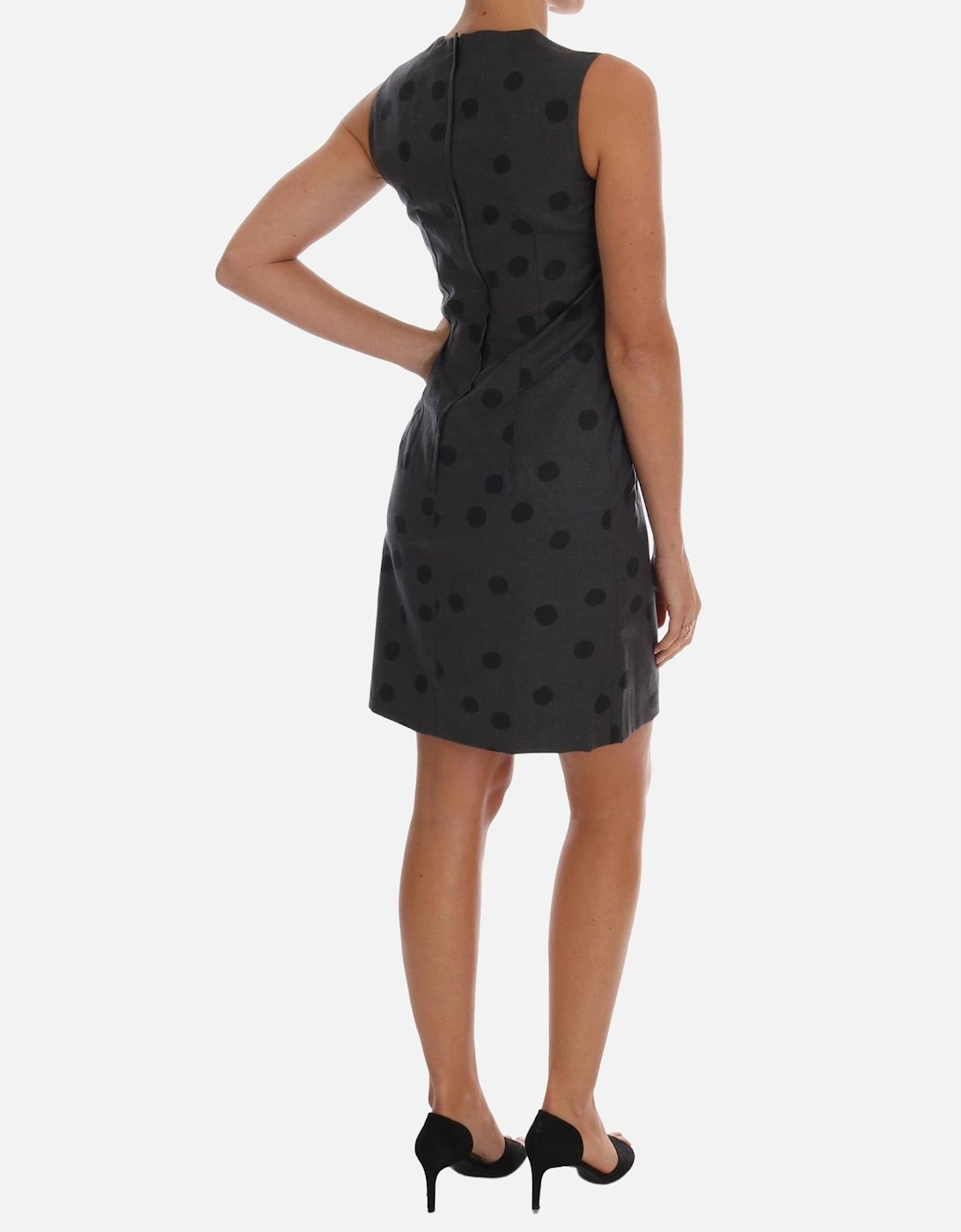 Polka Dot Shift Dress Women - Gray Dresses