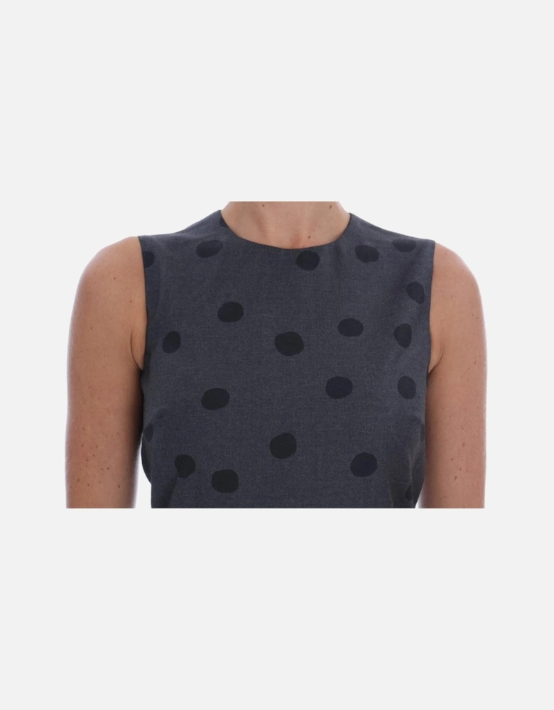 Polka Dot Shift Dress Women - Gray Dresses