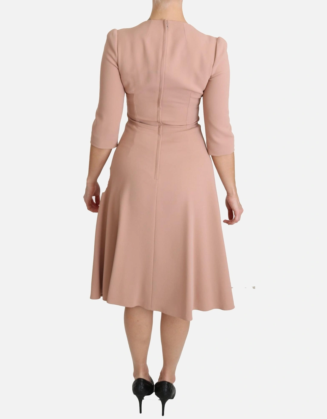 Dolce Gabbana Dress Aline Square Neck Women - Pink Dresses