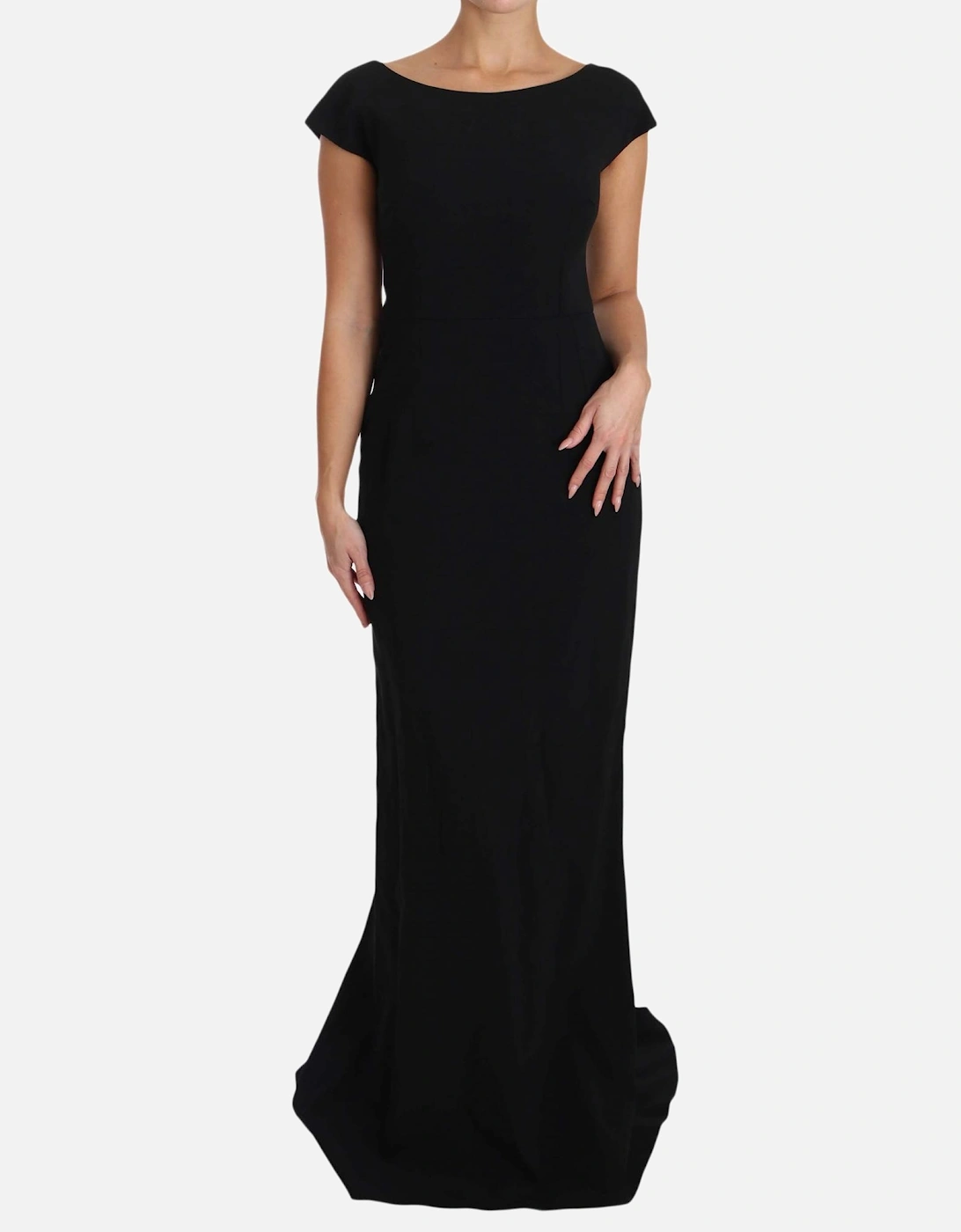 Dolce Gabbana Long Dress Formal Style Women - Black Dresses