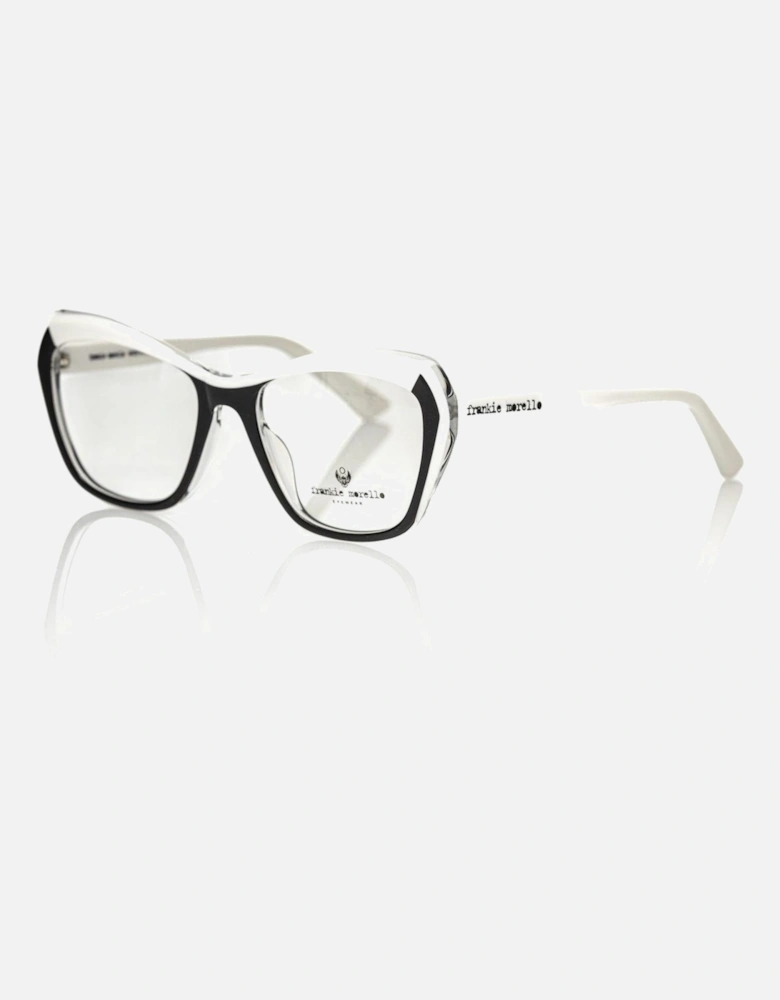 Black and White Cat Eye Eyeglasses Women - Multicolor Frames