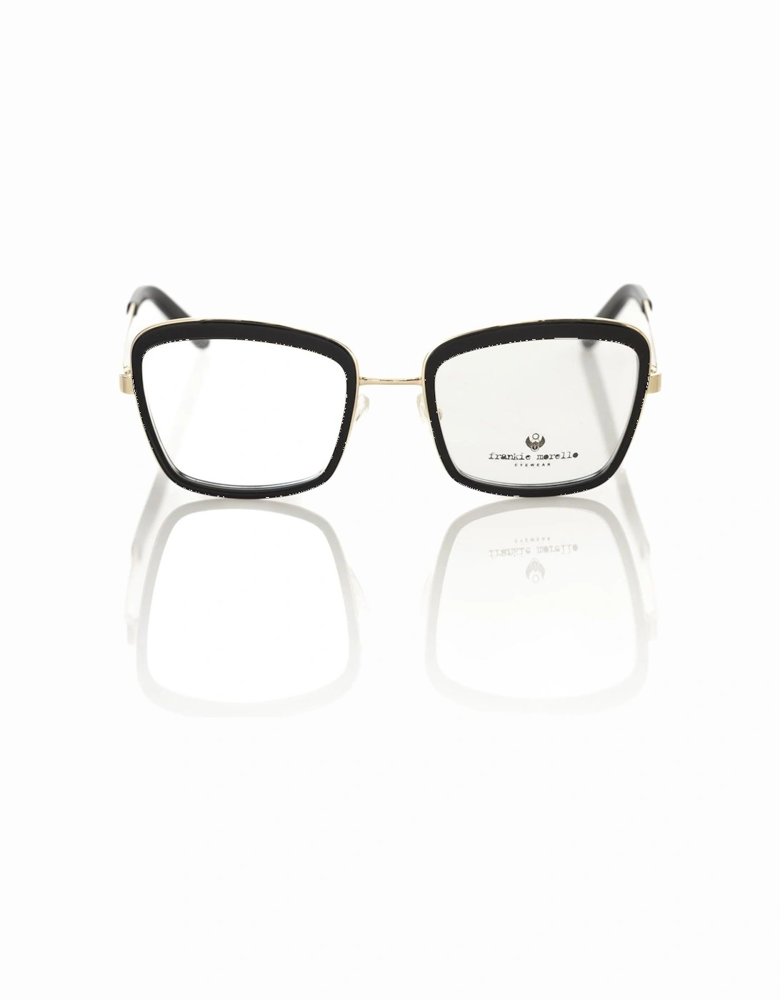 Sophisticated Square Eyeglasses with Black and Gold Pattern Women, 6 of 5