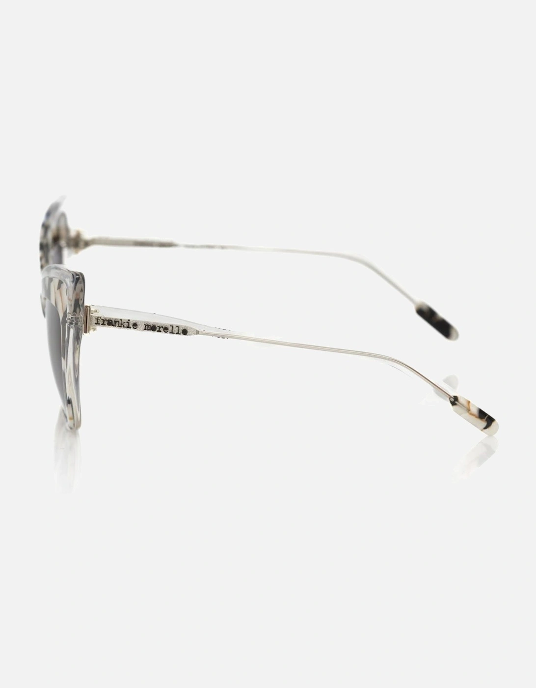 Black Cat Eye Sunglasses with Mother of Pearl Detailing Women -