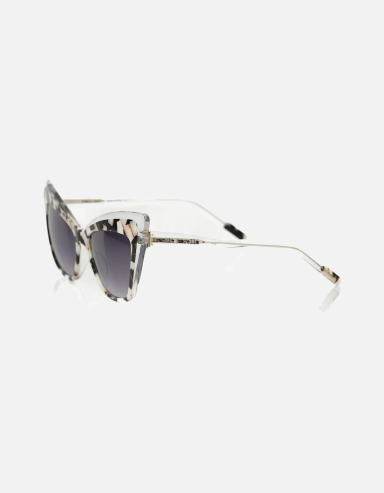 Black Cat Eye Sunglasses with Mother of Pearl Detailing Women -