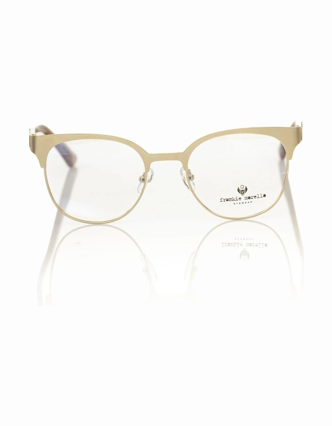 Geometric Pattern Gold Metal Clubmaster Eyeglasses Women Frames, 6 of 5